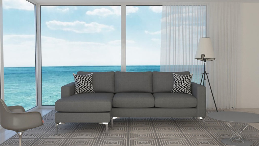 Bentley 3.5 Seater Chaise Lounge (Charcoal)