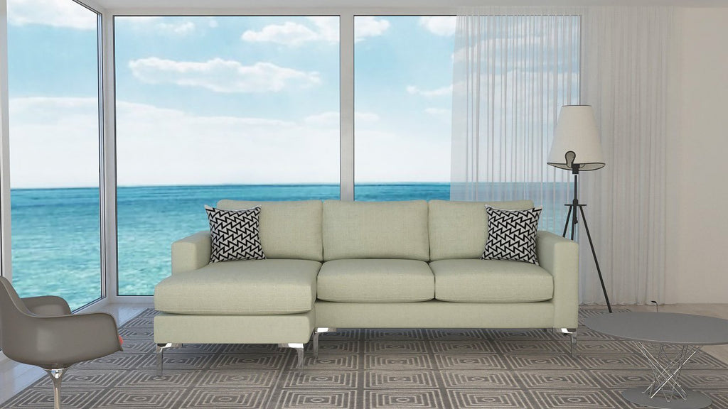 Bentley 3.5 Seater Chaise Lounge (Porcelain)