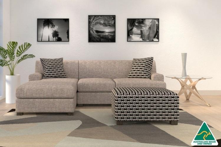 Byron Loveseat with Chaise (Oak)