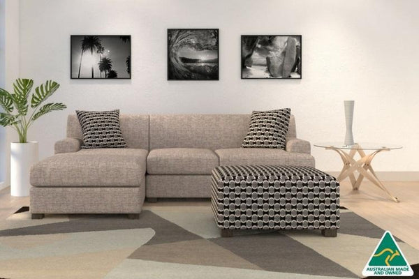 Byron Loveseat with Chaise (Oak)