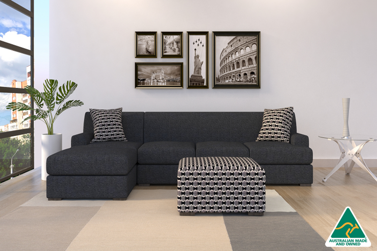 A-Byron Sofa with Chaise (Ash)