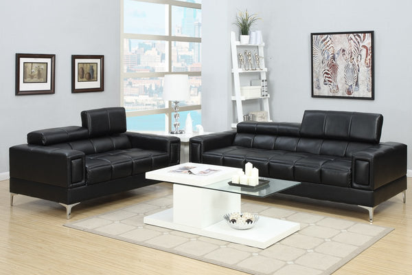 Apollo 3 Seater Sofa (Black)