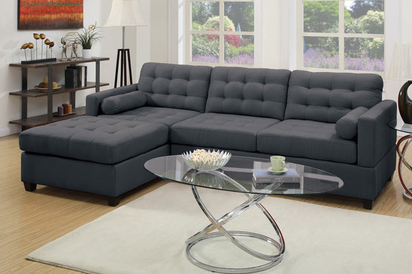 Tyler Sofa with Chaise (Grey)