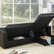 Sofa Bed | Fabric Lounge | Sorrento Sofa Bed Plus Storage ( Black )