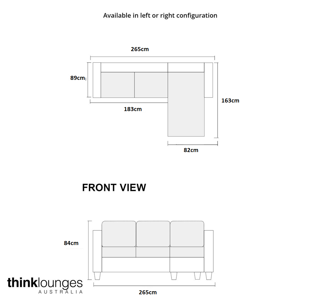 Sofa Bed | Fabric Lounge | Sorrento Sofa Bed Plus Storage ( Black )