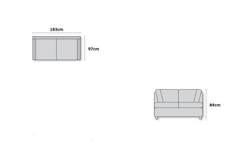 Axton 2.5 Seater ( Taupe )